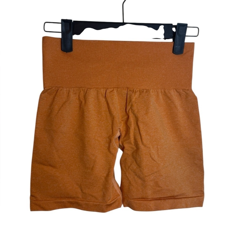 NVGTN Orange Seamless Active Shorts